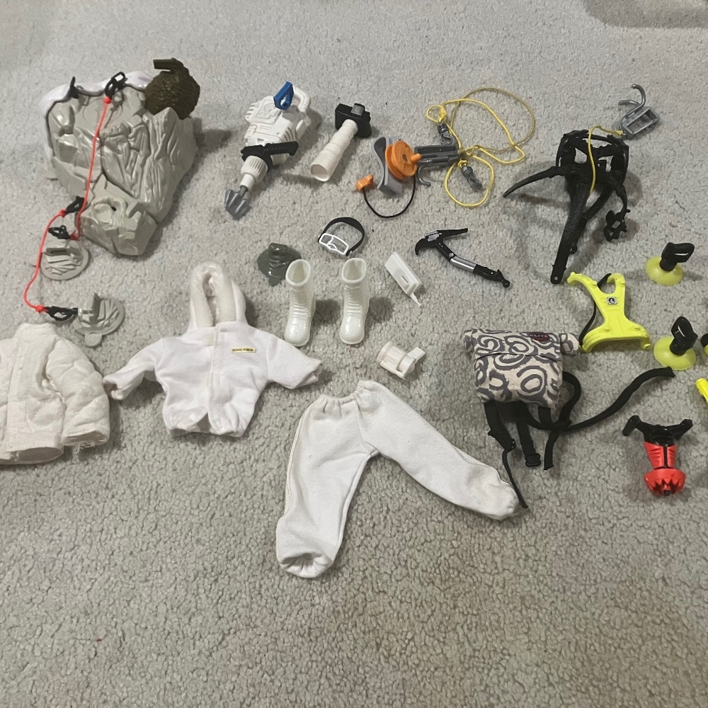 Vintage Arctic / Mountain Mission / Mountain Climbing Action Man sets from 1990s